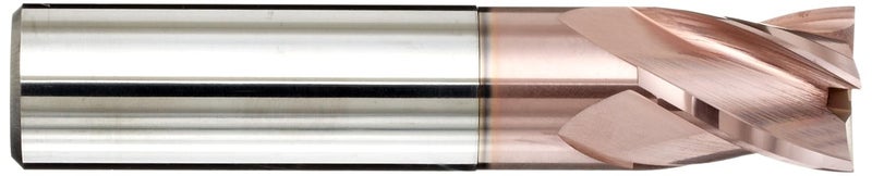 YG -1 G8A37 Carbide Corner Radius End Mill, Metric, Uncoated (Bright) Finish, 30 Deg Helix, 4 Flutes, 45mm Overall Length, 3mm Cutting Diameter, 6mm Shank Diameter, 0.1mm Corner Radius - Image 2